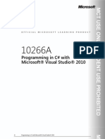 MS 10226A - Programming in C# With Visual Studio 2010 - Lab Manual