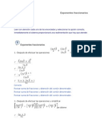 Exponentes Fraccionarios