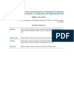 Método para La Interpolación y Extrapolación de Segmentos Proporcionales. Y Su Aplicación en La Duplicación Del Cubo