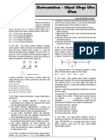 Lista de Eletrostática Ufpel Ufrgs Ufrs Ufsm