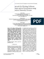 An Approach For Eliciting Software Requirements and Its Prioritization Using Analytic Hierarchy Process