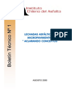 Lechadas Asfalticas y Micropavimentos Aclarando Conceptos