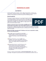 Properties of Lasers