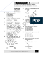 Indian Association of Chemistry Teachers: National Standard Examination in Chemistry 2008-2009