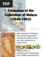 Formation of The Federation of Malaya (1948-1963