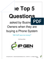 The Top 5 Questions Asked by Businesses When They Are Buying A Phone System