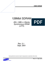 128mbit SDRAM: 2M X 16bit X 4 Banks Synchronous DRAM LVTTL