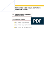 Defects Analysis Based Visual Inspection Procedures For Quality