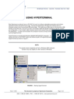 Using Hyperterminal
