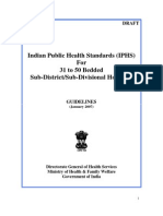 IPHS For 31 To 50 Bedded With Comments of Sub Group