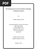 The Reassessment of Cyril of Alexandria's Christology: A Relational Perspective