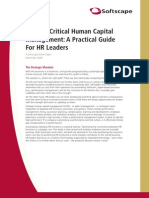 Softscape Whitepaper: Mission Critical Human Capital Management: A Practical Guide For HR Leaders 