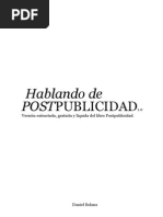 Hablando de Postpublicidad