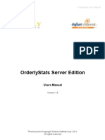 Orderly Stats Se Manual