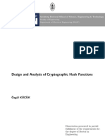 The Design and Analysis of Cryptographic Hash Functions