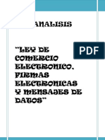 Analisis Ley de Comercio Electronico