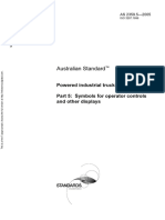 As 2359.5-2005 Powered Industrial Trucks Symbols For Operator Controls and Other Displays