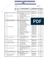 ISO External Audit Checklist