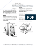 Equipment Maintenance Checklist