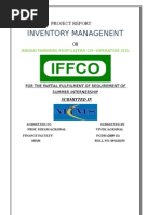 Inventory Management in Iffco V