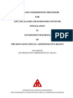 Testing and Commissioning Procedure For Lift, Escalator and Passenger Conveyor Installation