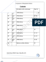 An Assignment of Bangladesh Studies (In History Year by Year)