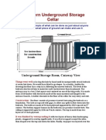 A Modern Underground Storage Cellar