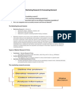 Chapter 4: Conducting Marketing Research & Forecasting Demand