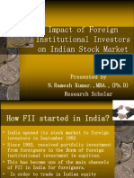 Impact of Foreign Institutional Investors On Indian Stock Market