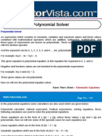 Polynomial Solver