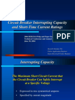 Circuit Breaker Interrupting Capacity Short Time Current Ratings