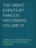 The Great Events by Famous Historians, Volume 13