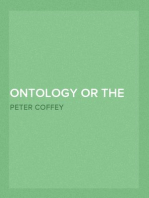 Ontology or the Theory of Being