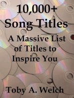 10,000+ Song Titles: A Massive List of Titles to Inspire You