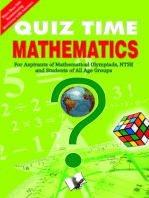 Quiz Time Mathematics: For aspirants of mathematical olympiads, NTSE, and students of all age groups