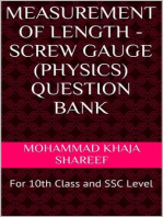 Measurement of Length - Screw Gauge (Physics) Question Bank