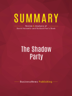 Summary: The Shadow Party: Review and Analysis of David Horowitz and Richard Poe's Book