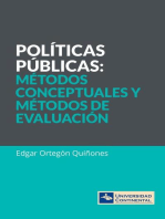 Políticas públicas. Métodos conceptuales y métodos de evaluación