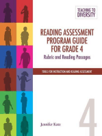 Reading Assessment Program Guide For Grade 4: Rubric and Reading Passages