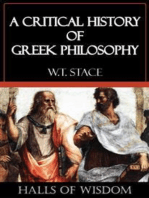 A Critical History of Greek Philosophy [Halls of Wisdom]