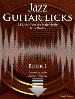 Jazz Guitar Licks: 25 Licks from the Major Scale & its Modes with Audio & Video