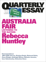 Quarterly Essay 73 Australia Fair: Listening to the Nation