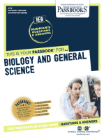 BIOLOGY AND GENERAL SCIENCE: Passbooks Study Guide