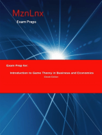 Exam Prep for:: Introduction to Game Theory in Business and Economics