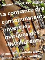 La confiance des consommateurs envers les marques des distributeurs: le cas des produits agro-alimentaires au cameroun