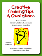 Creative Training Tips & Quotations