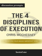 Summary: “The 4 Disciplines of Execution: Achieving Your Wildly Important Goals" by Sean Covey - Discussion Prompts