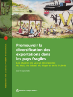 Promouvoir la diversification des exportations dans les pays fragiles: Les chaînes de valeur émergentes du Mali, du Tchad, du Niger et de la Guinée