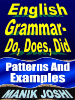 English Grammar– Do, Does, Did: Patterns and Examples