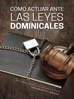 Cómo actuar ante las leyes dominicales